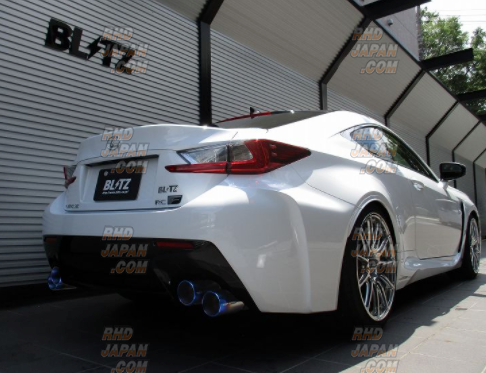 Blitz Nur-Spec F-Ti Titanium Muffler Exhaust System - Lexus RC-F